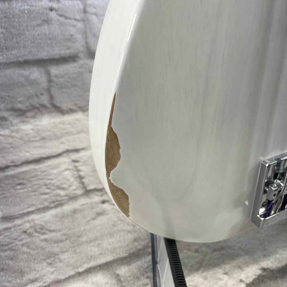 Used:  Fender Mike Dirnt Road Worn Precision Bass Guitar - White Blonde