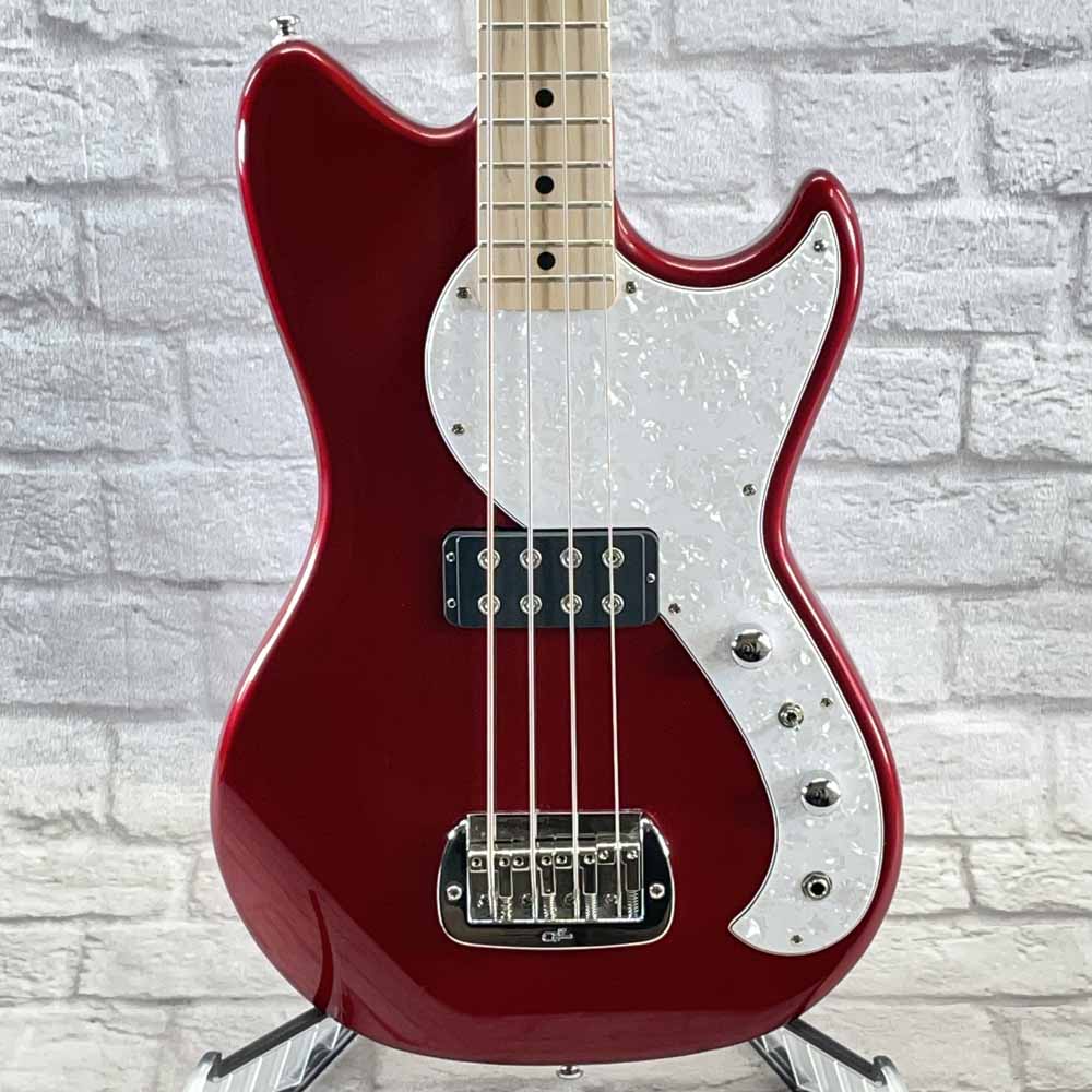 Used: G&L Guitars Tribute Series Fallout Shortscale Bass - Candy Apple Red