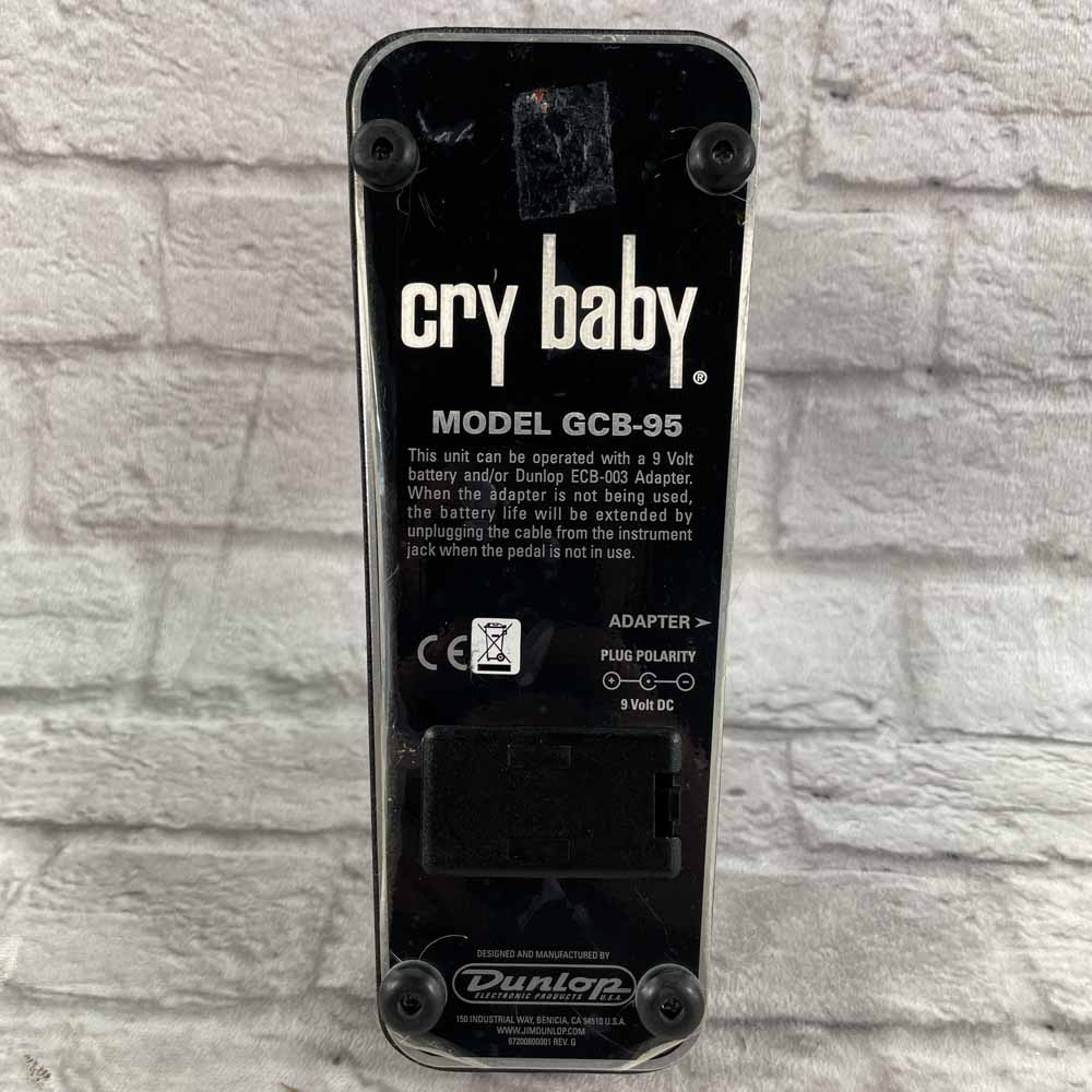 Used:  Dunlop GCB-95 Cry Baby Standard Wah Pedal