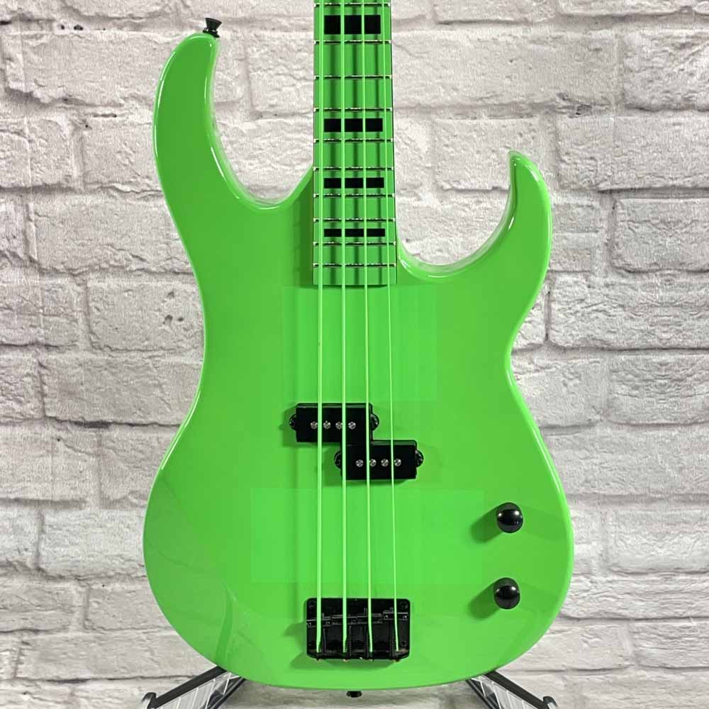 Used:  Dean Guitars Custom Zone 4-String Bass - Nuclear Green