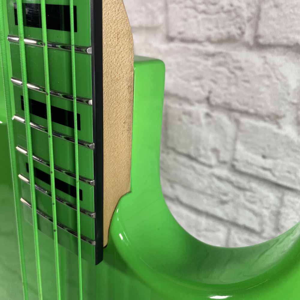 Used:  Dean Guitars Custom Zone 4-String Bass - Nuclear Green