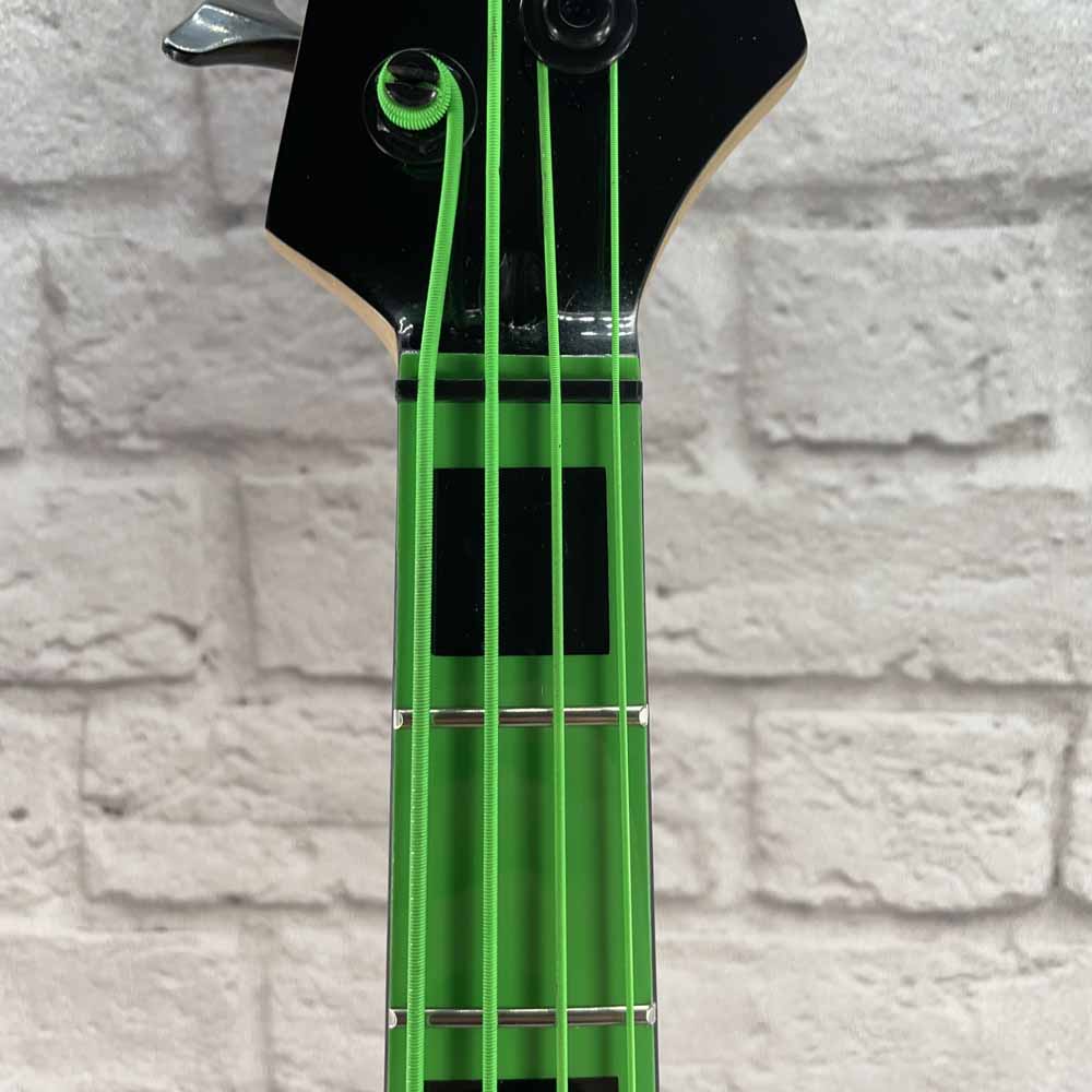 Used:  Dean Guitars Custom Zone 4-String Bass - Nuclear Green