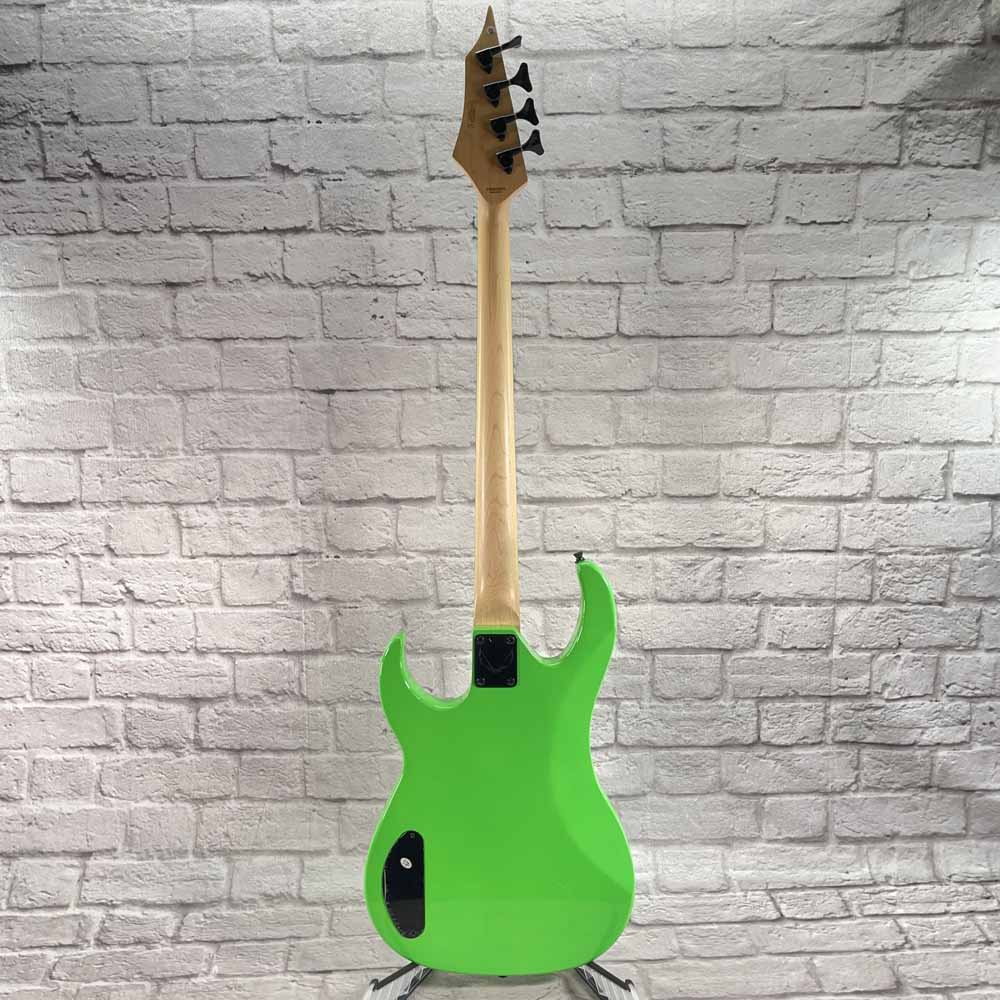 Used:  Dean Guitars Custom Zone 4-String Bass - Nuclear Green