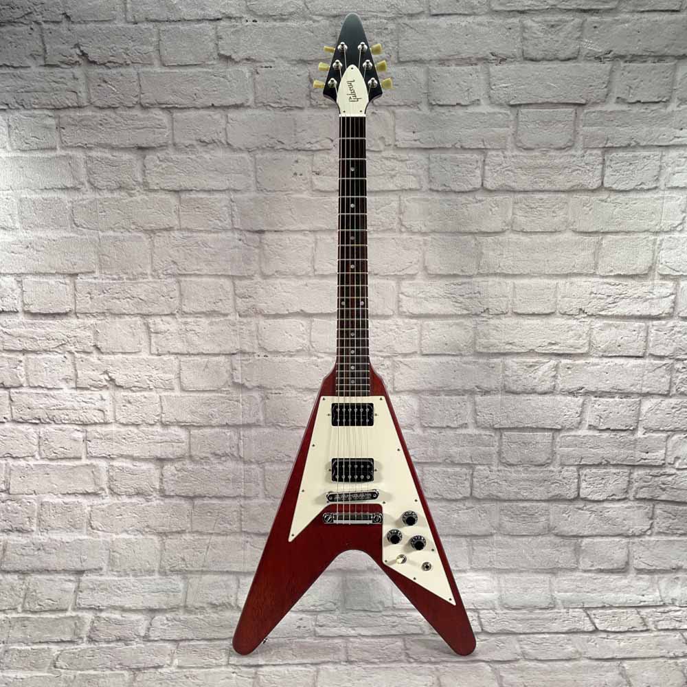 Used:  Gibson Flying V Electric Guitar - Faded Cherry