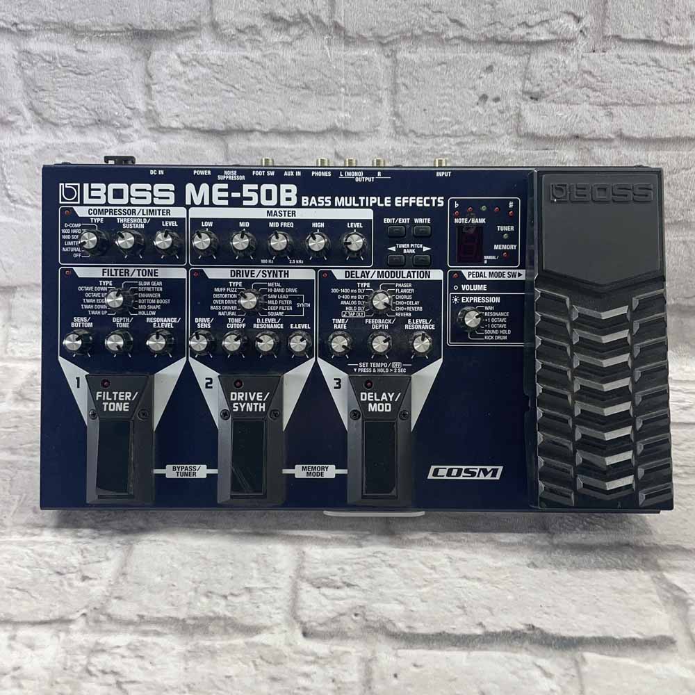 Used:  Boss ME-50B Bass Multiple Effects