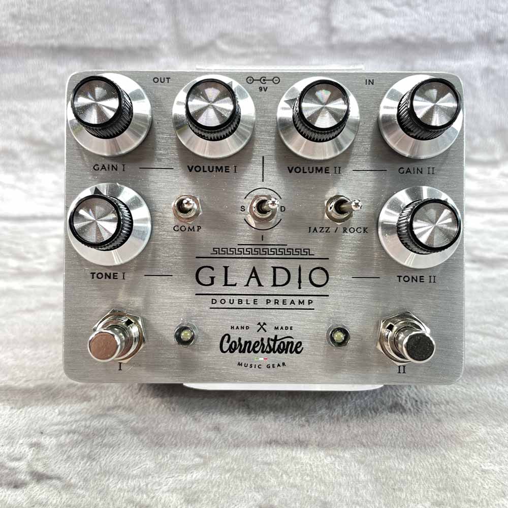 Used:  Cornerstone Music Gear Gladio Double Preamp Pedal
