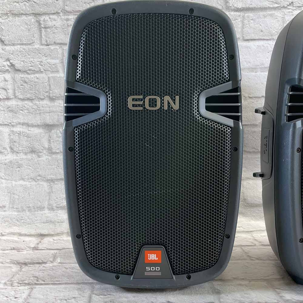 Used:  JBL Eon 500 PA Speakers (Pair)