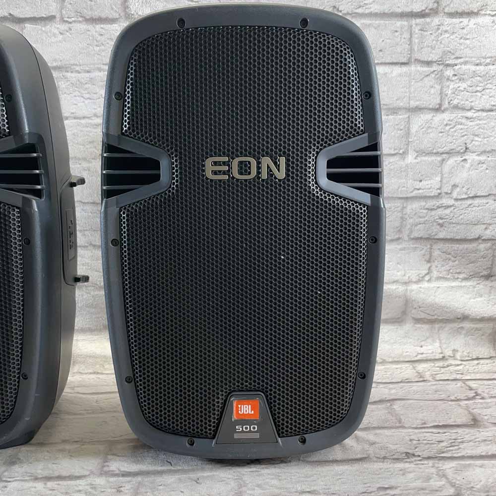 Used:  JBL Eon 500 PA Speakers (Pair)