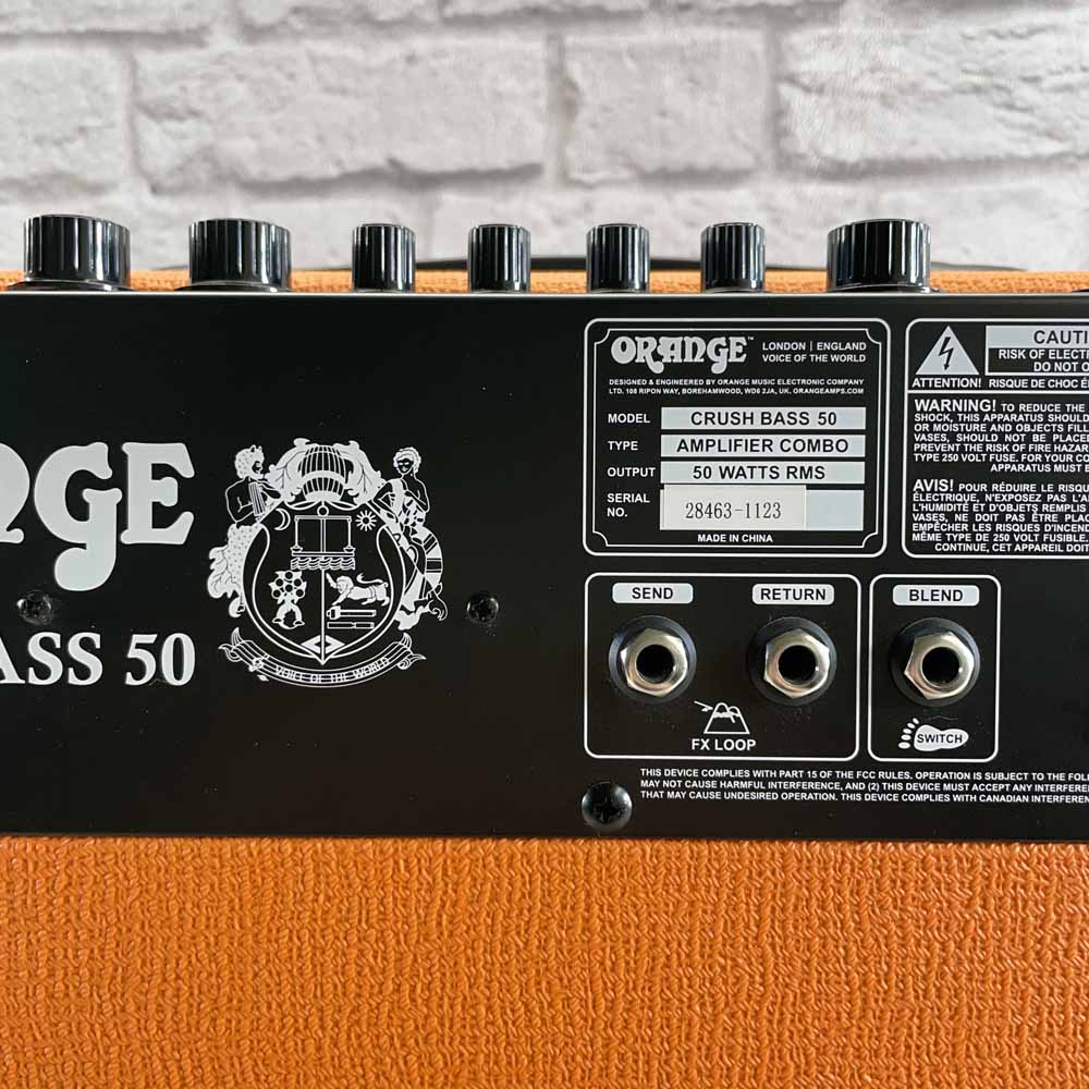 Used:  Orange Crush Bass 50 Guitar Amplifier