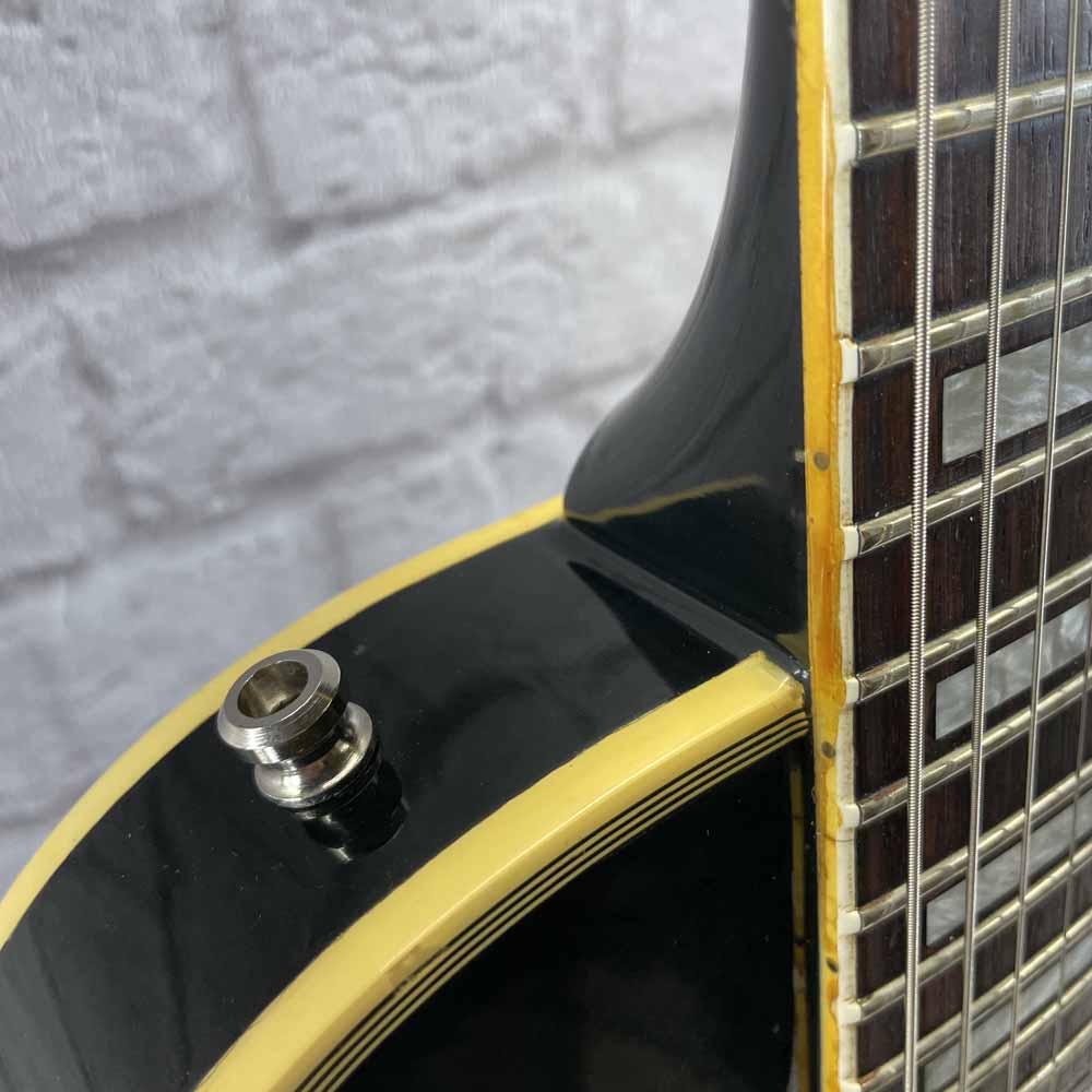 Used:   Greco 1977 EG600 Les Paul Deluxe Style Electric Guitar - Black