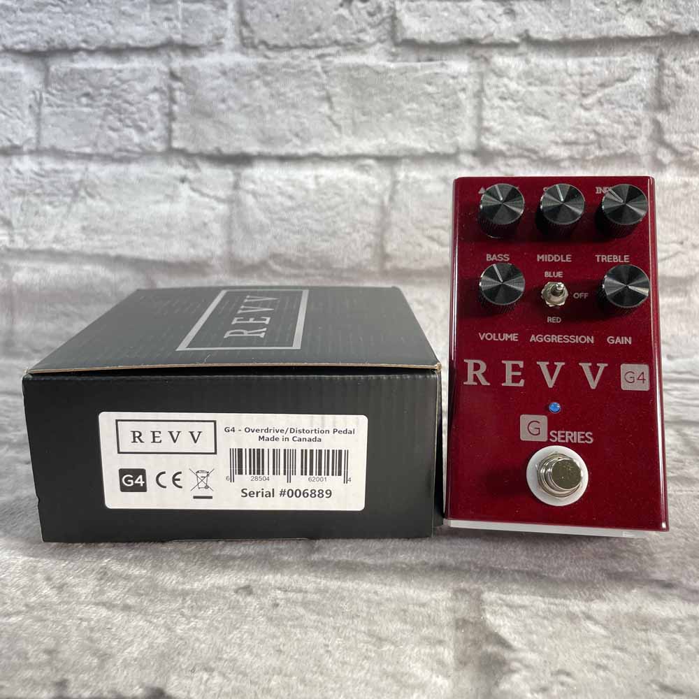 Used:  REVV Amplification G4 Red Channel Distortion Pedal