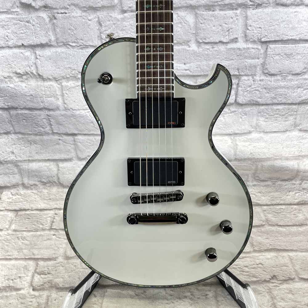 Used:  Schecter Guitars Solo 2 Hellraiser Electric Guitar - White