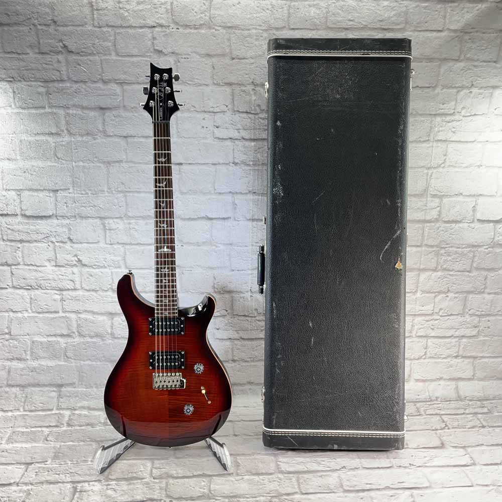 Used:  Paul Reed Smith SE Custom Electric Guitar - Amber Quilt