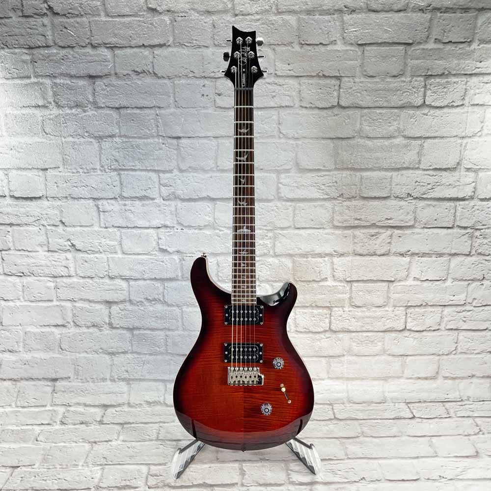 Used:  Paul Reed Smith SE Custom Electric Guitar - Amber Quilt