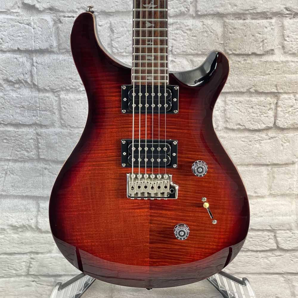 Used:  Paul Reed Smith SE Custom Electric Guitar - Amber Quilt