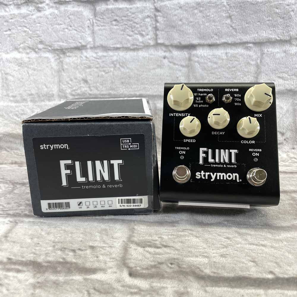 Used:  Strymon Flint V2 Tremolo and Reverb Effect Pedal