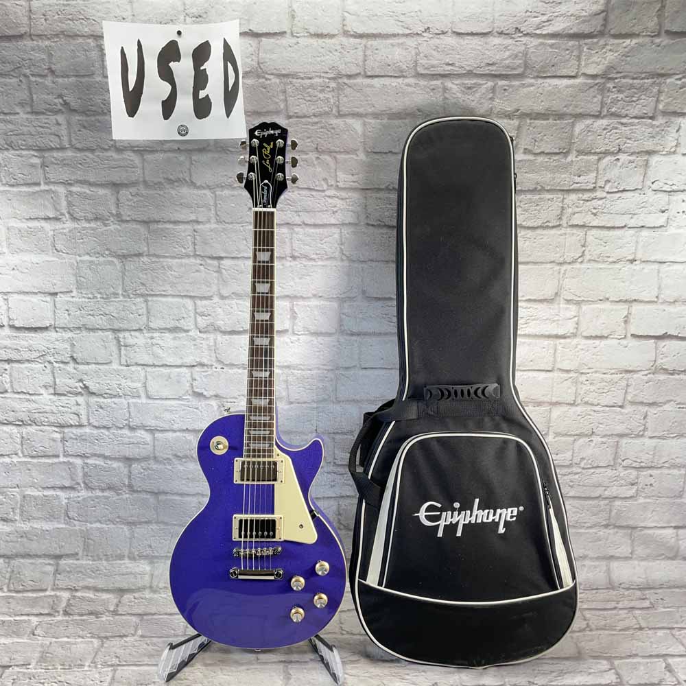 Used:  Epiphone AMS Exclusive Les Paul Standard 60s Electric Guitar - Purple Sparkle