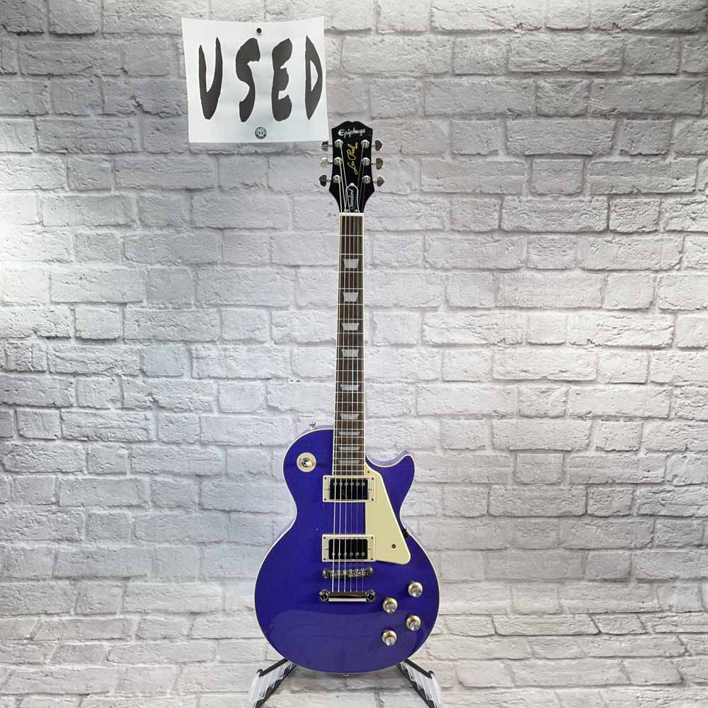 Used:  Epiphone AMS Exclusive Les Paul Standard 60s Electric Guitar - Purple Sparkle