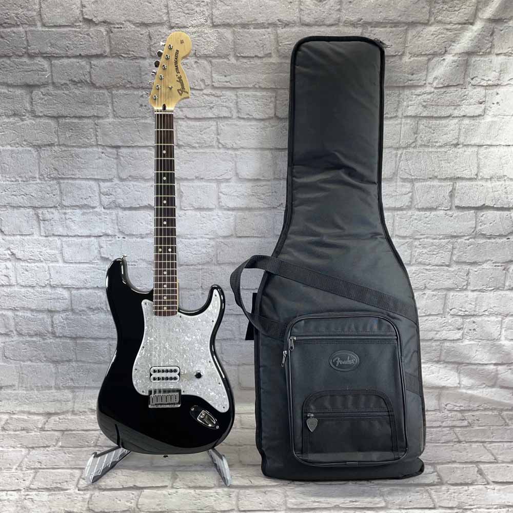 Used:  Fender Tom Delonge Stratocaster Electric Guitar  - Black