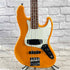 Used:  Fender Player Jazz Bass Guitar - Capri Orange