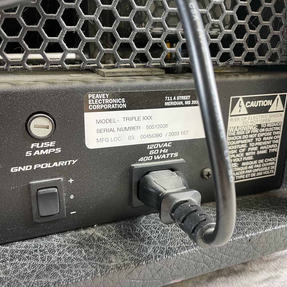 Used:  Peavey Triple XXX 120 Watt Guitar Amp Head
