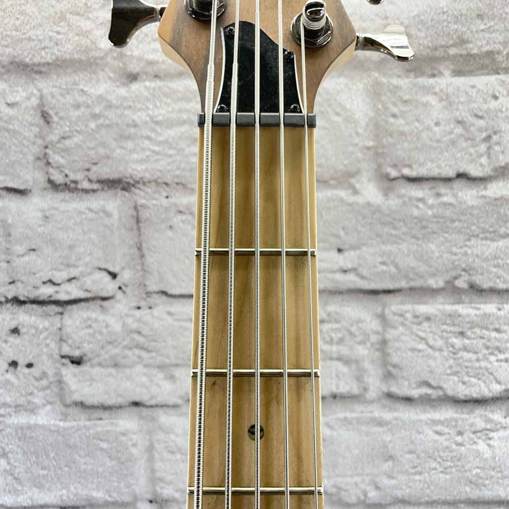 Used:  Ibanez BTB685SC Terra Firma 5-String Bass Guitar - Natural