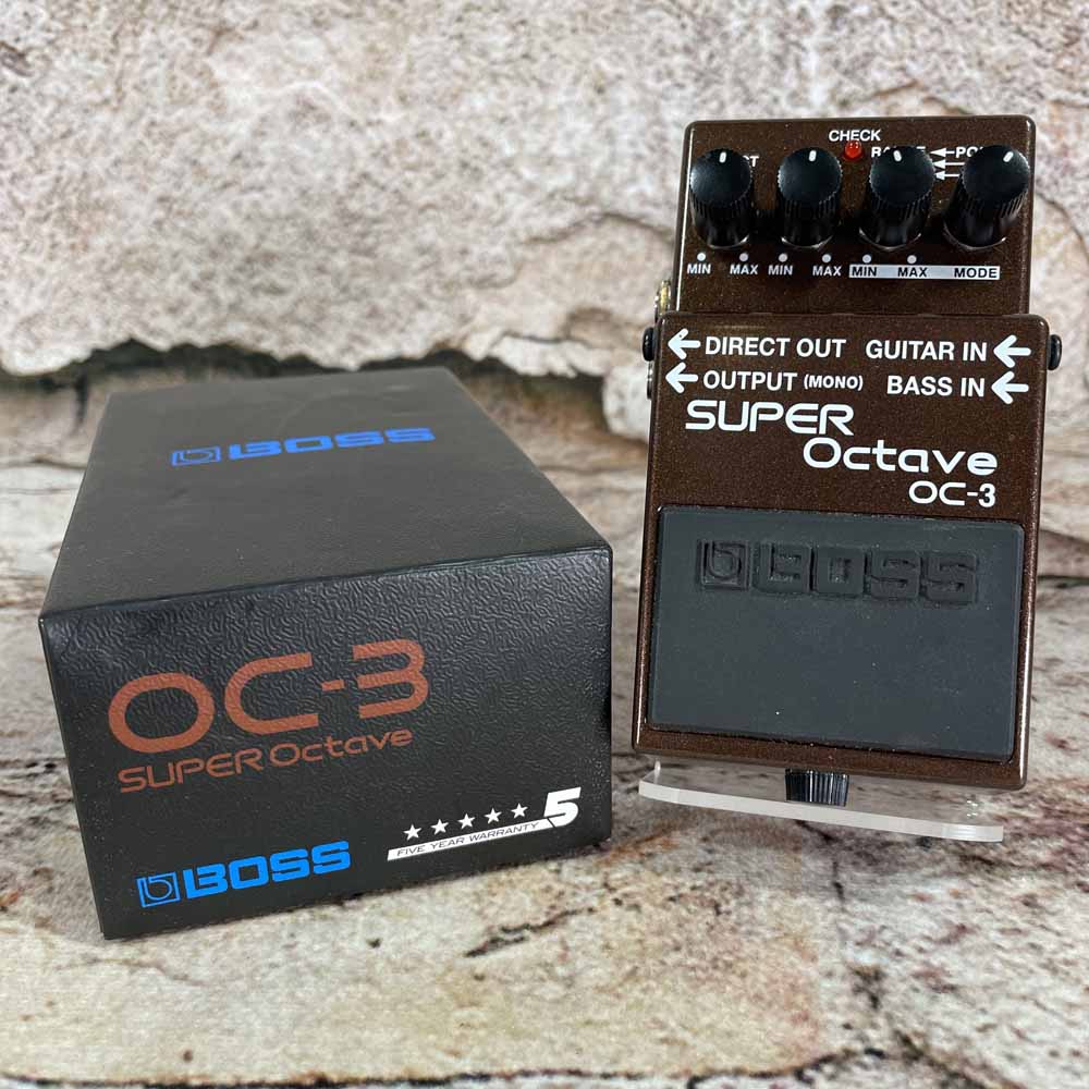 Used:  Boss OC-3 Super Octave Pedal