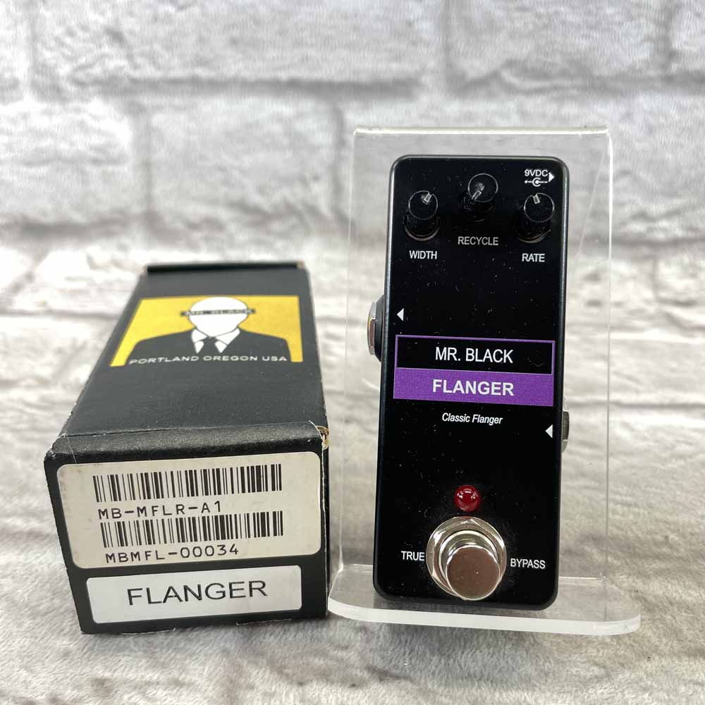 Used:  Mr. Black Flanger Pedal