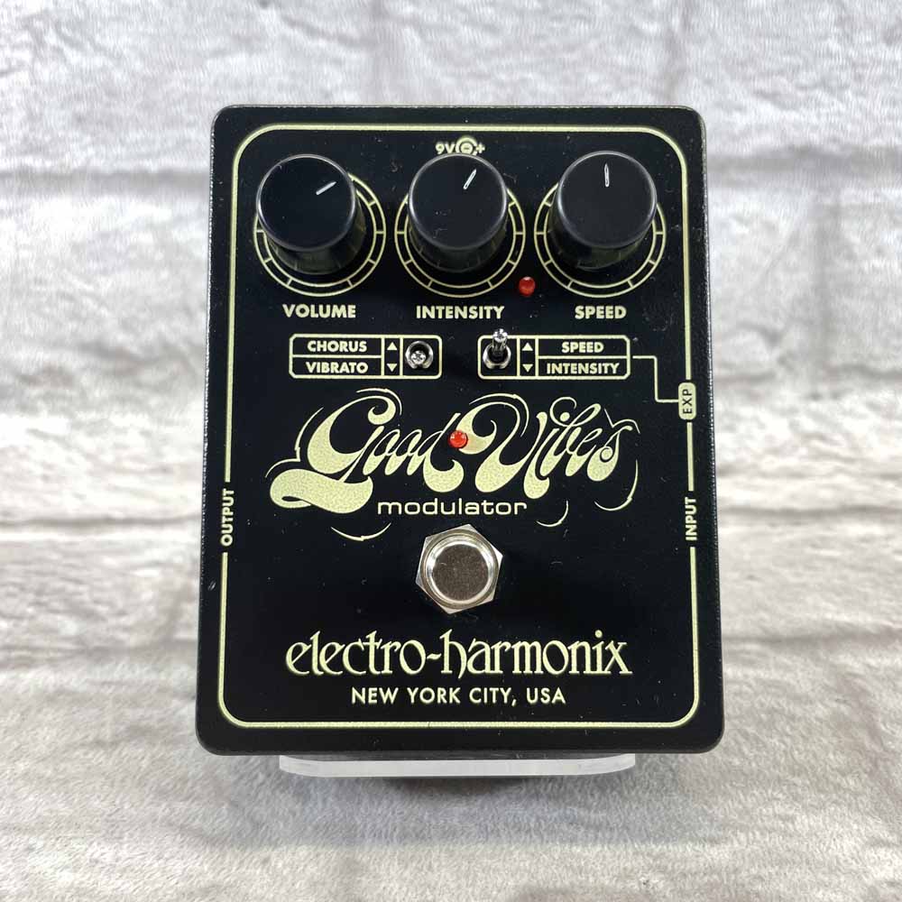 Used:  Electro-Harmonix Good Vibes Modulator