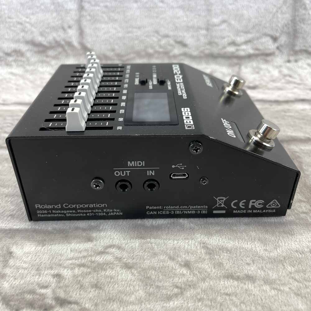 Used:  Boss EQ-200 Graphic Equalizer Pedal
