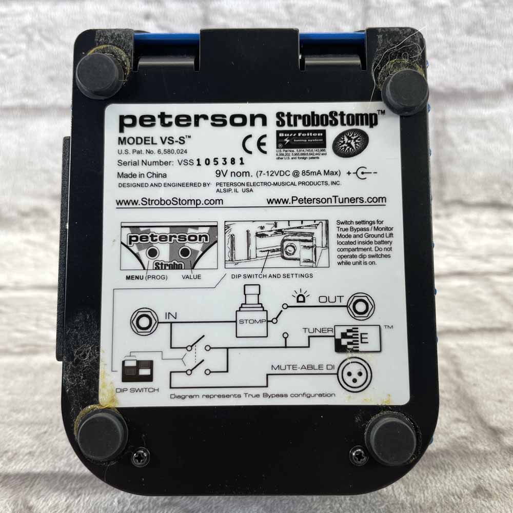 Used:  Peterson VS-S StroboStomp Pedal Tuner