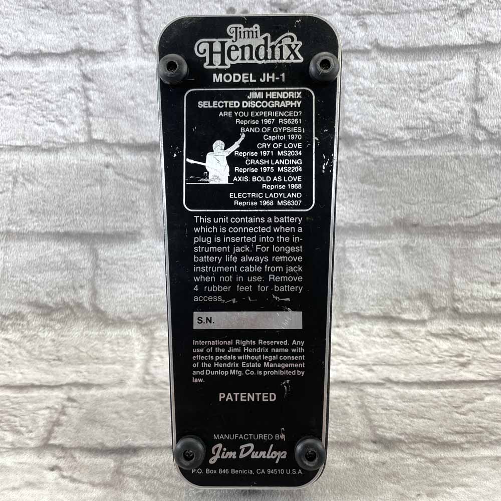 Used:  Dunlop Jimi Hendrix JH-1 Wah Pedal