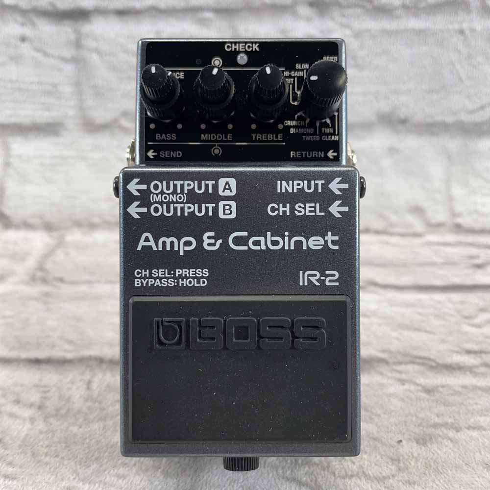 Used:  Boss IR-2 Amp and Cabinet Simulator