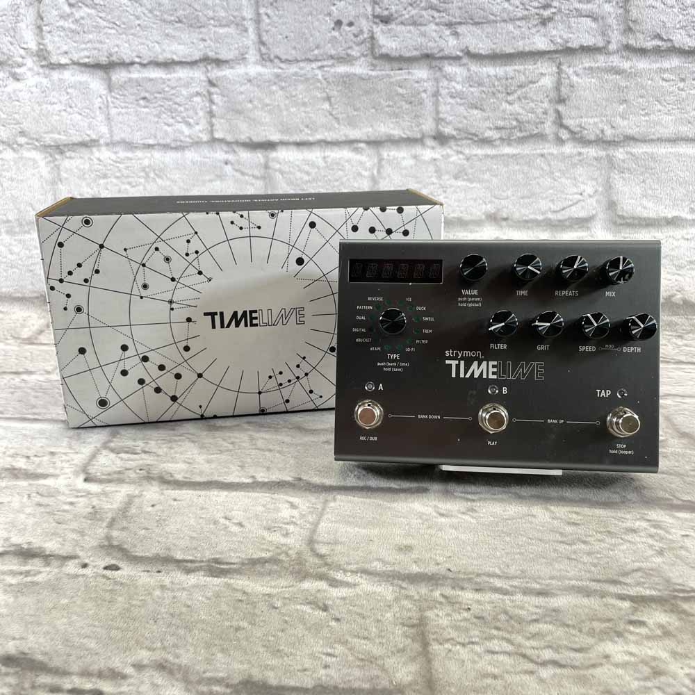 Used:  Strymon TimeLine - Multidimensional Delay Effects Pedal