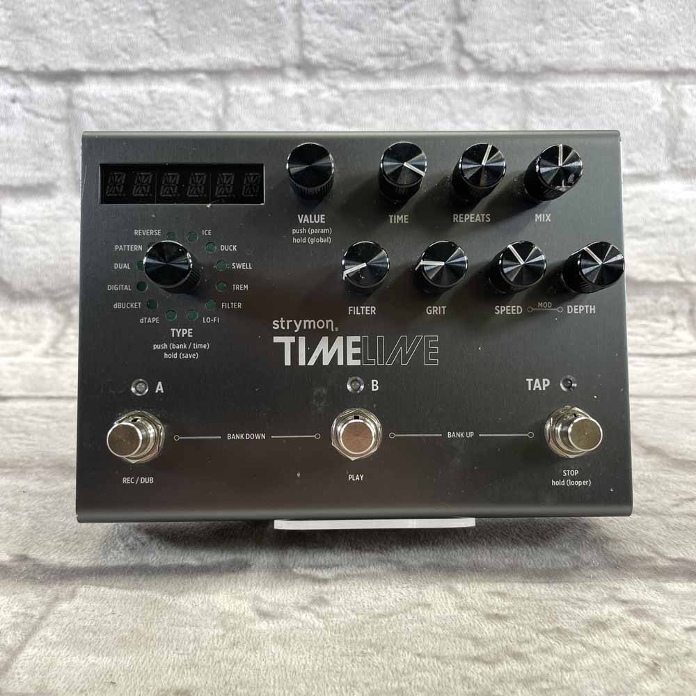 Used:  Strymon TimeLine - Multidimensional Delay Effects Pedal