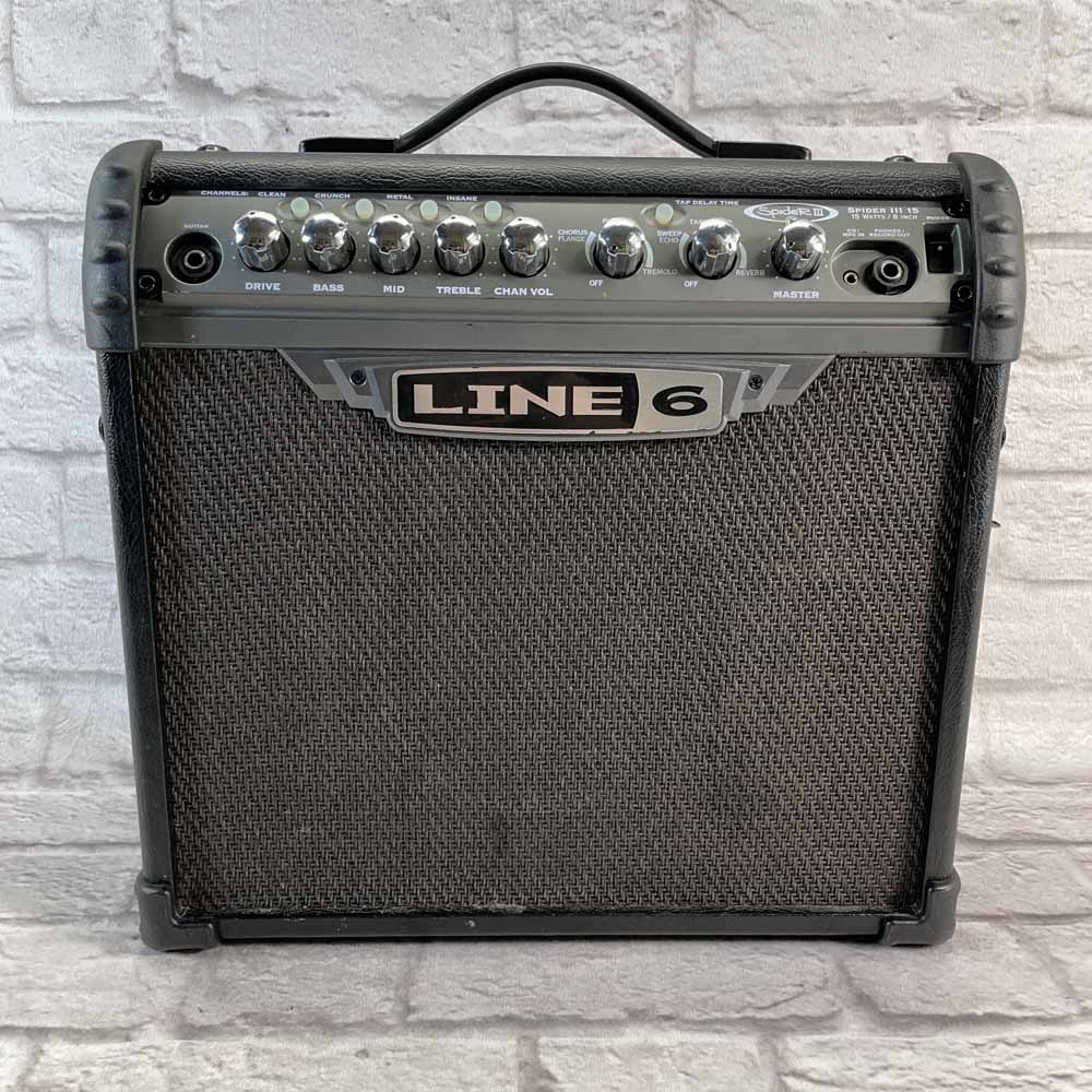 Used:  Line 6 Spider III 15 Watt Guitar Amplifier