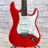 Used:  Squier Affinity Stratocaster Electric Guitar - Race Car Red