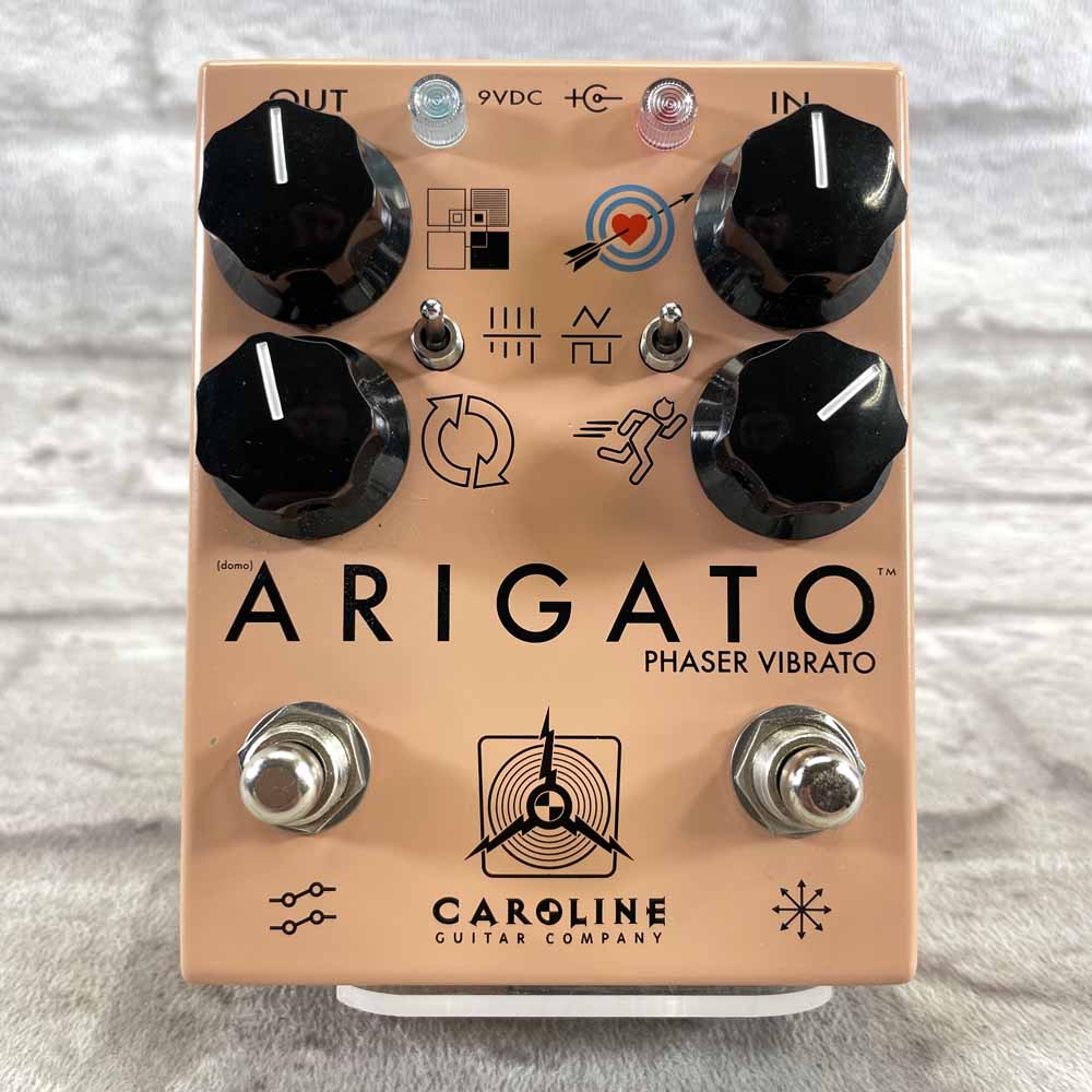 Used:  Caroline Guitar Company ARIGATO Phaser Vibrato Pedal