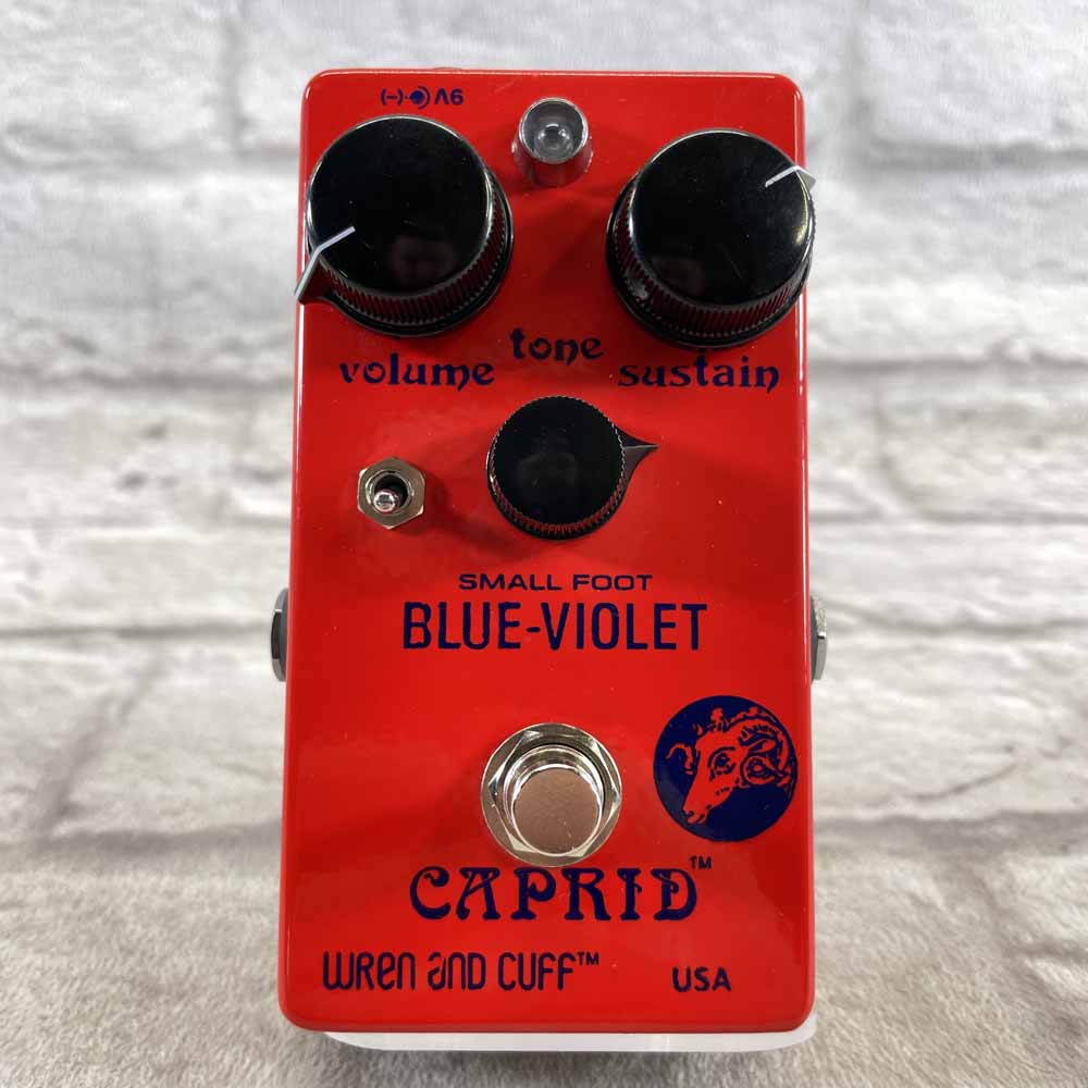 Used:  Wren and Cuff Blue-Violet Caprid Small Foot Fuzz Pedal