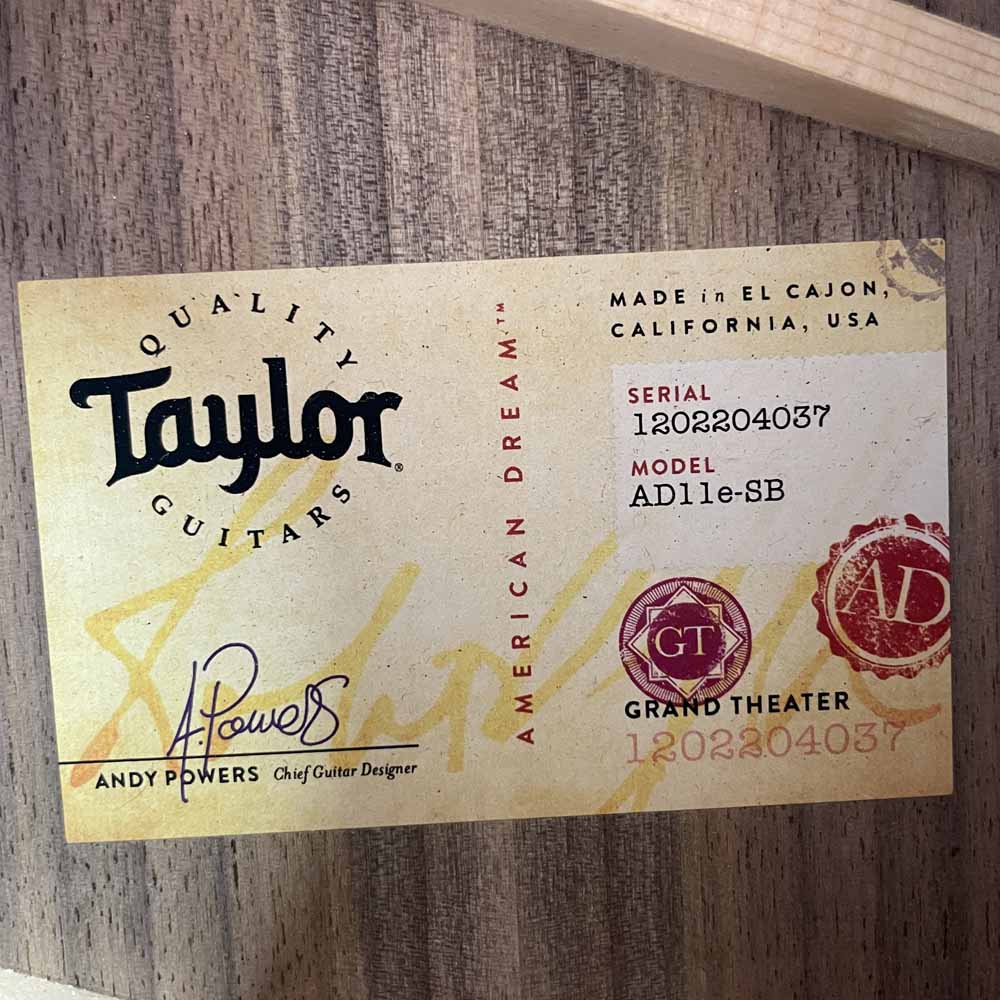 Used:  Taylor AD11E American Dream Acoustic Guitar - Walnut