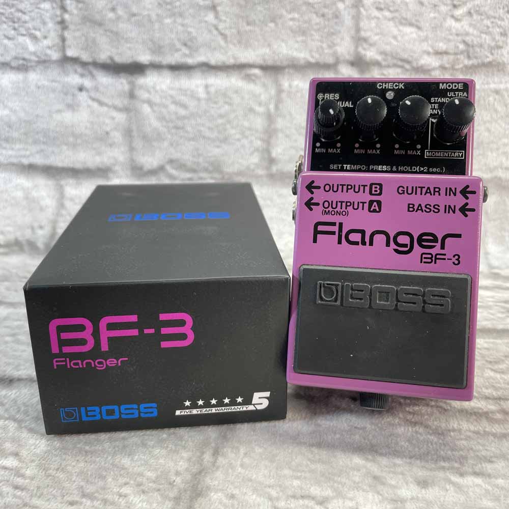 Used:  Boss BF-3 Flanger Pedal