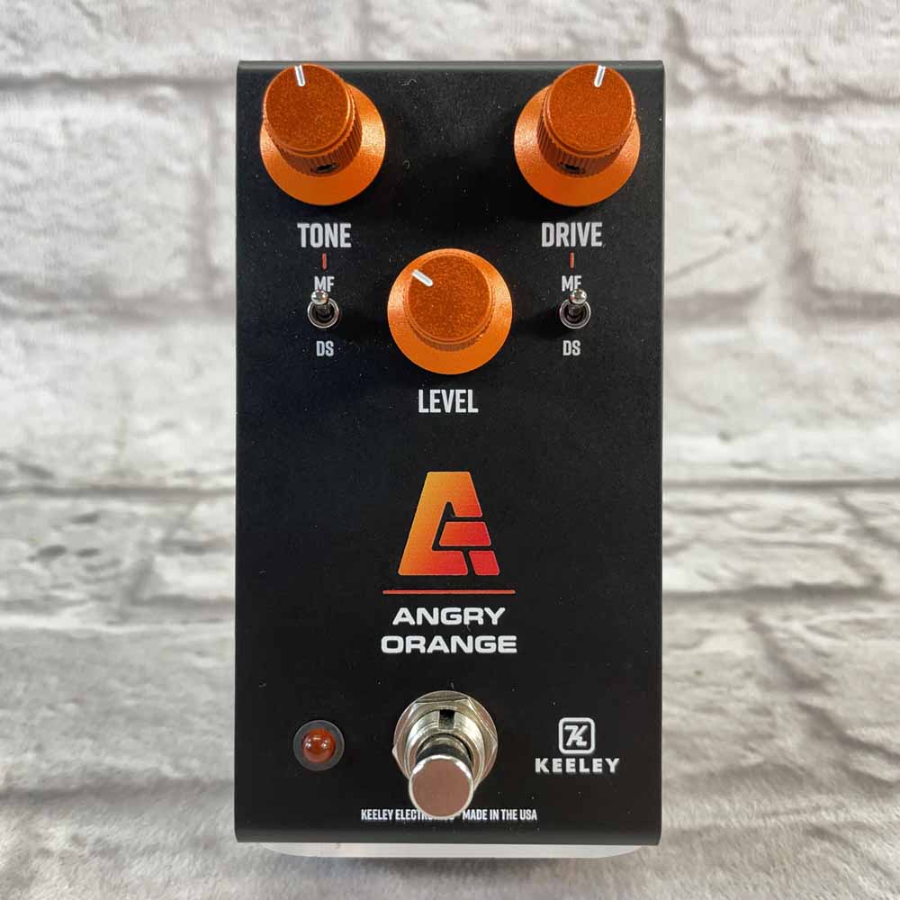 Used:  Keeley Angry Orange Distortion and Fuzz Pedal