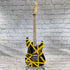 Used:  EVH Bumblebee '79 Tribute Relic Electric Guitar - Yellow/Black Stripe