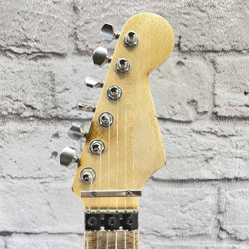 Used:  EVH Bumblebee '79 Tribute Relic Electric Guitar - Yellow/Black Stripe