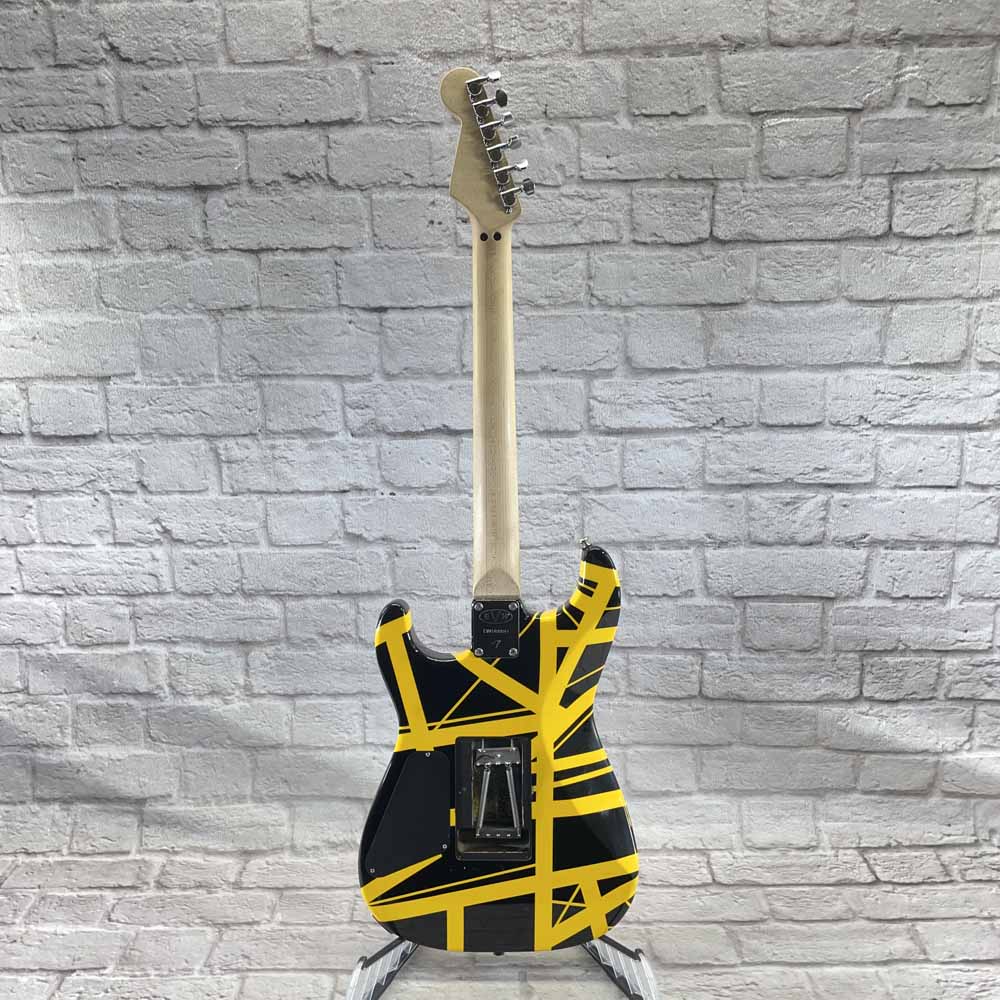 Used:  EVH Bumblebee '79 Tribute Relic Electric Guitar - Yellow/Black Stripe