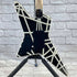 Used:  EVH Striped Series Star Electric Guitar - Black/White