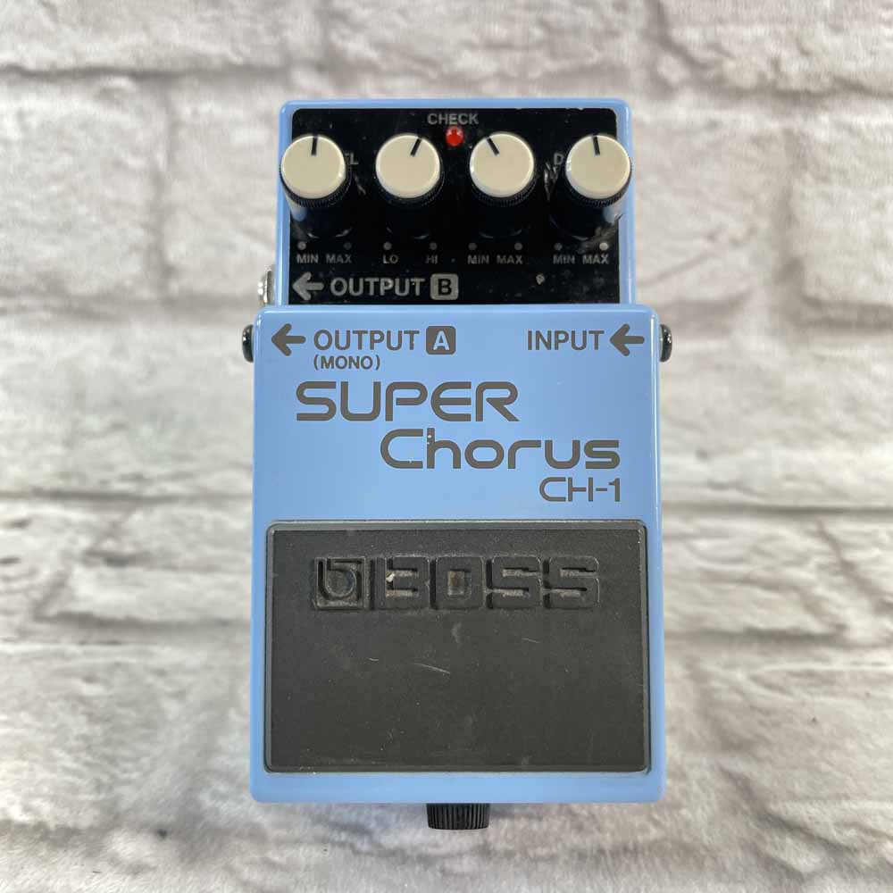 Used:  Boss CH-1 Super Chorus Pedal