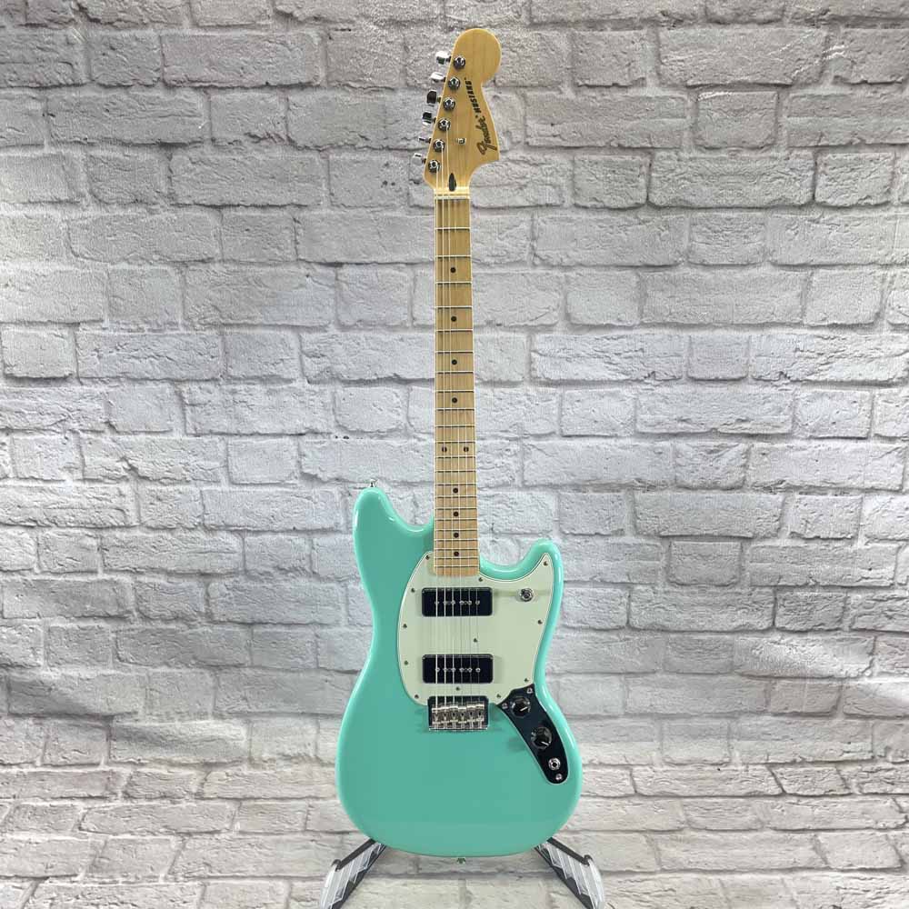Used:  Fender Mustang 90 Electric Guitar - Seafoam Green