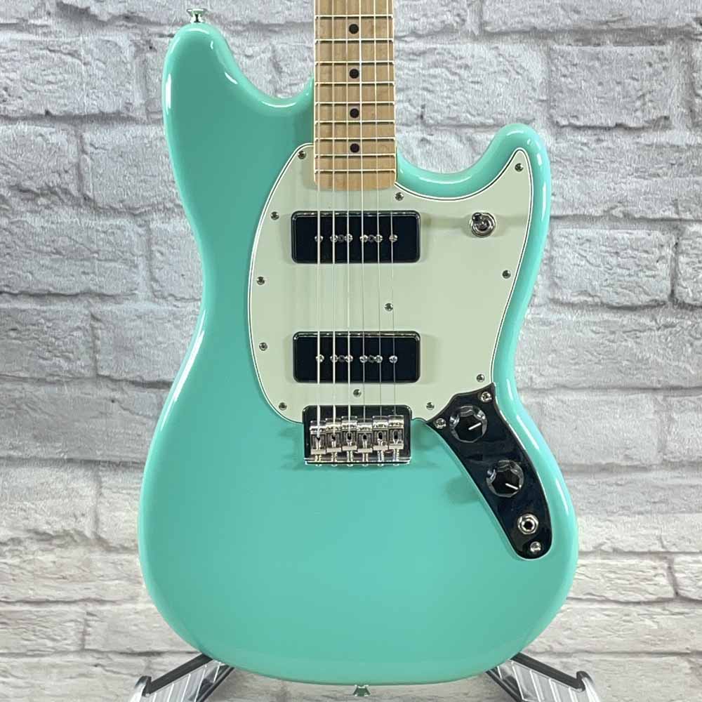 Used:  Fender Mustang 90 Electric Guitar - Seafoam Green