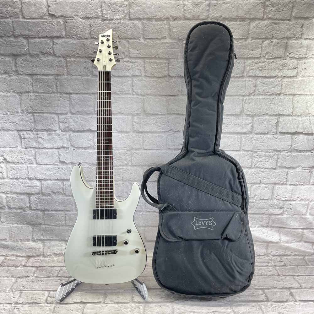 Used:  Schecter Diamond Series N427 7-String Electric Guitar - White